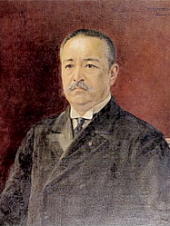 >黒田清輝画伯作 「桂太郎公肖像」